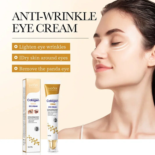 SADOER Collagen Eye Cream – Dark Circles & Firming Peaceful Pleasures Health and Wellness Default Title