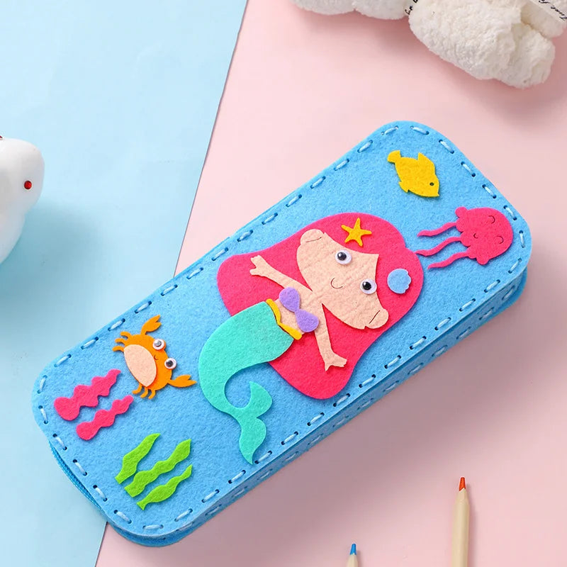 Children's Sewing Stationery Bag Handmade Material Kits Cute Cartoon