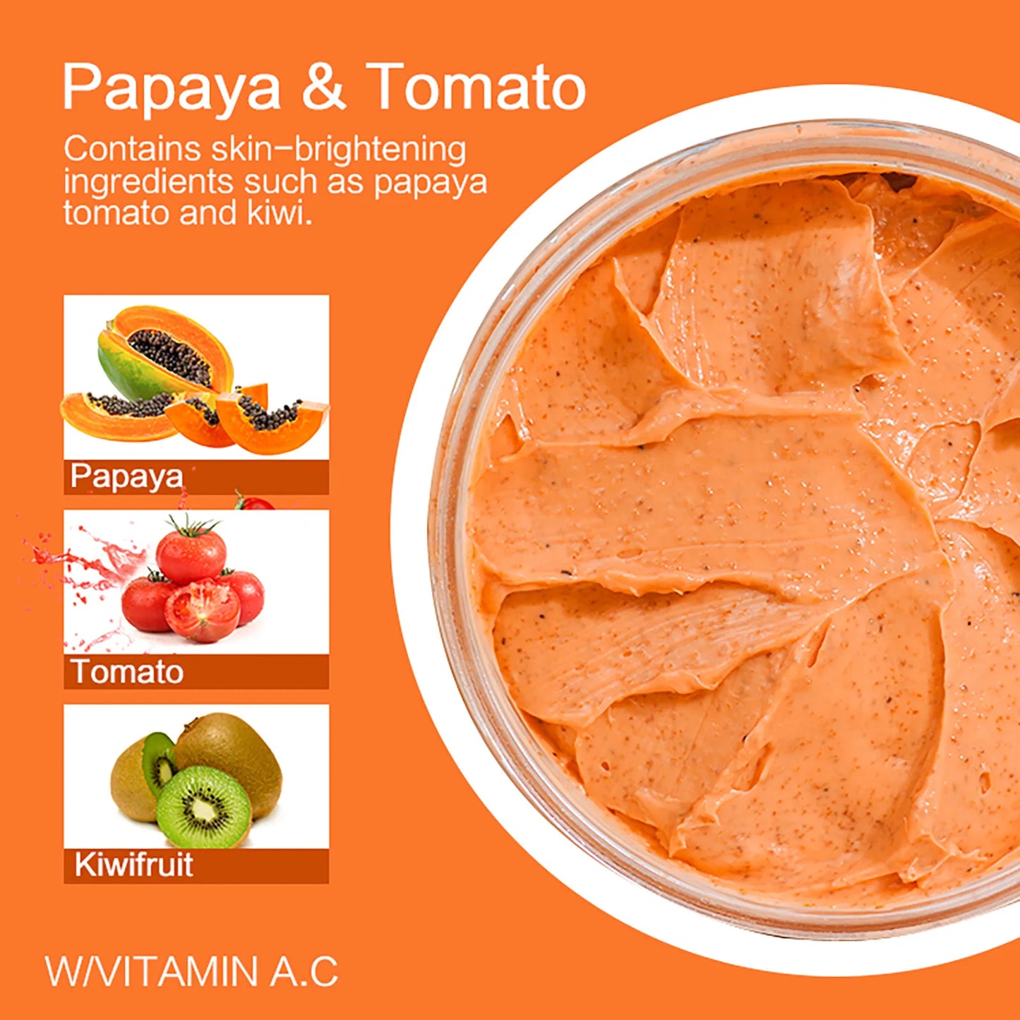 AILKE Papaya & Tomato Brightening Exfoliating Scrub 250g