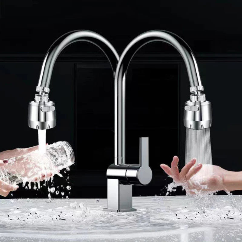 3-Mode 360° Rotating Kitchen Faucet Extender & Water Saver