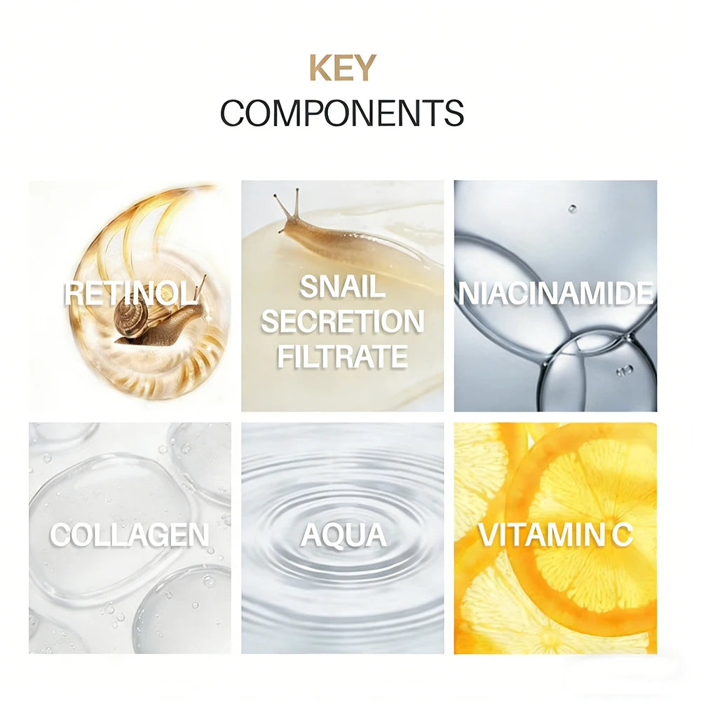 SUYARUN Anti-Aging Collagen Cream & Serum Set - Moisturizing, Wrinkle Reduction, Firming, Brightening - Free Shipping. Peaceful Pleasures Health and Wellness