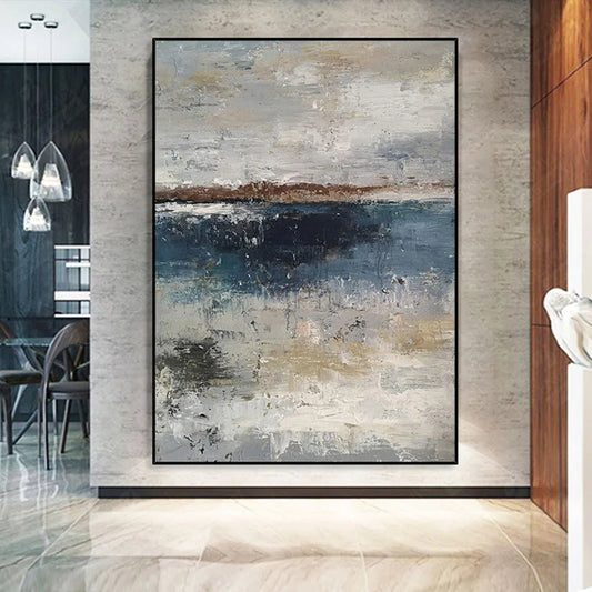 Abstract Art Hand Drawn Canvas Oil Painting Premium Acrylic Hanging Poster Interior Wall Decor Large Size Mural For Living Room Peaceful Pleasures Health and Wellness