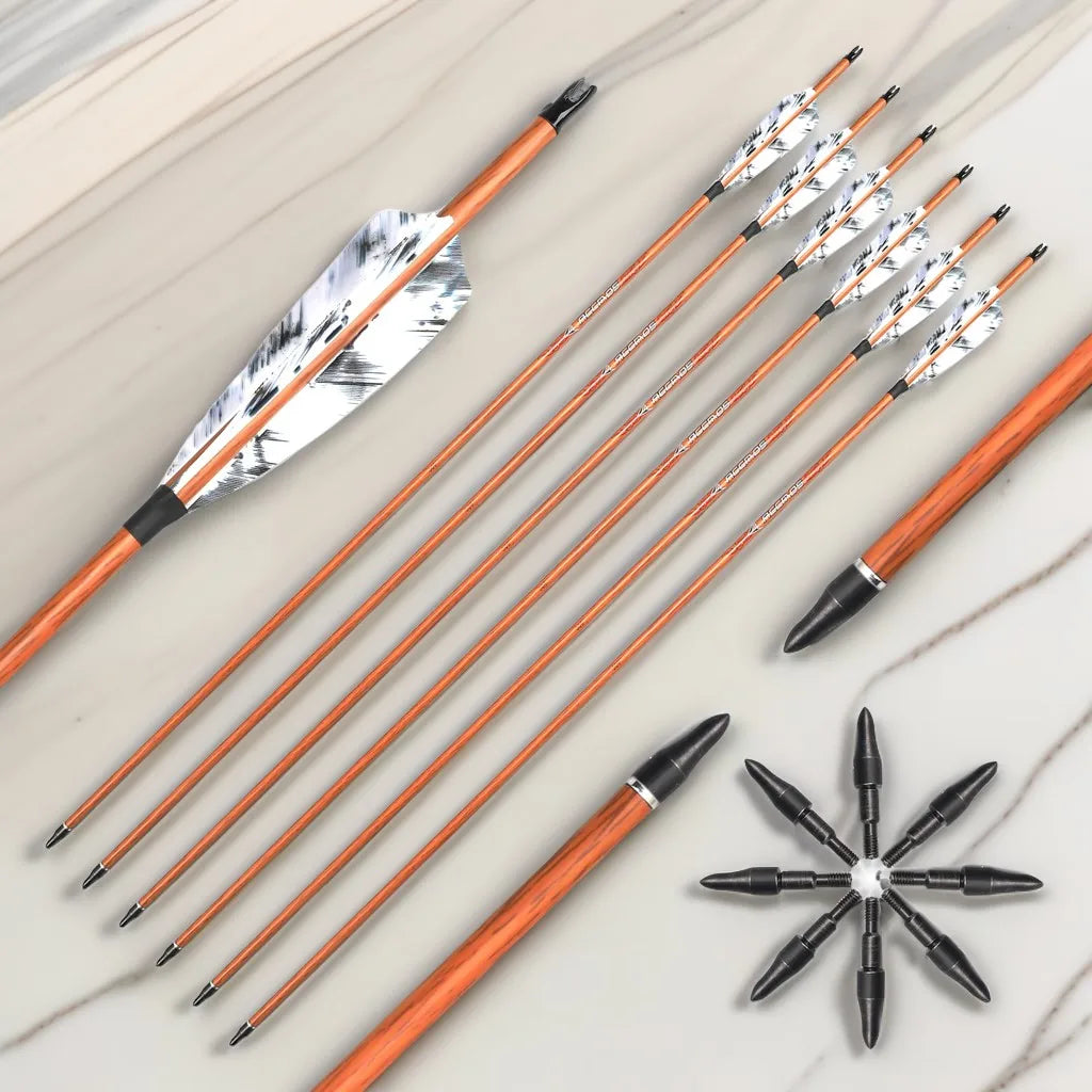 Carbon Arrow Wood Skin Sp350 400 450 500 600 700 Archery Target