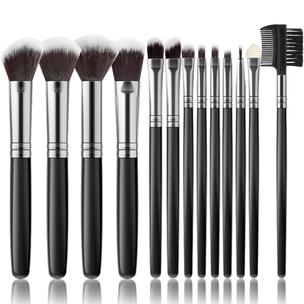 RUNTOIN 13-Piece Makeup Brush Set – Soft Synthetic Brushes