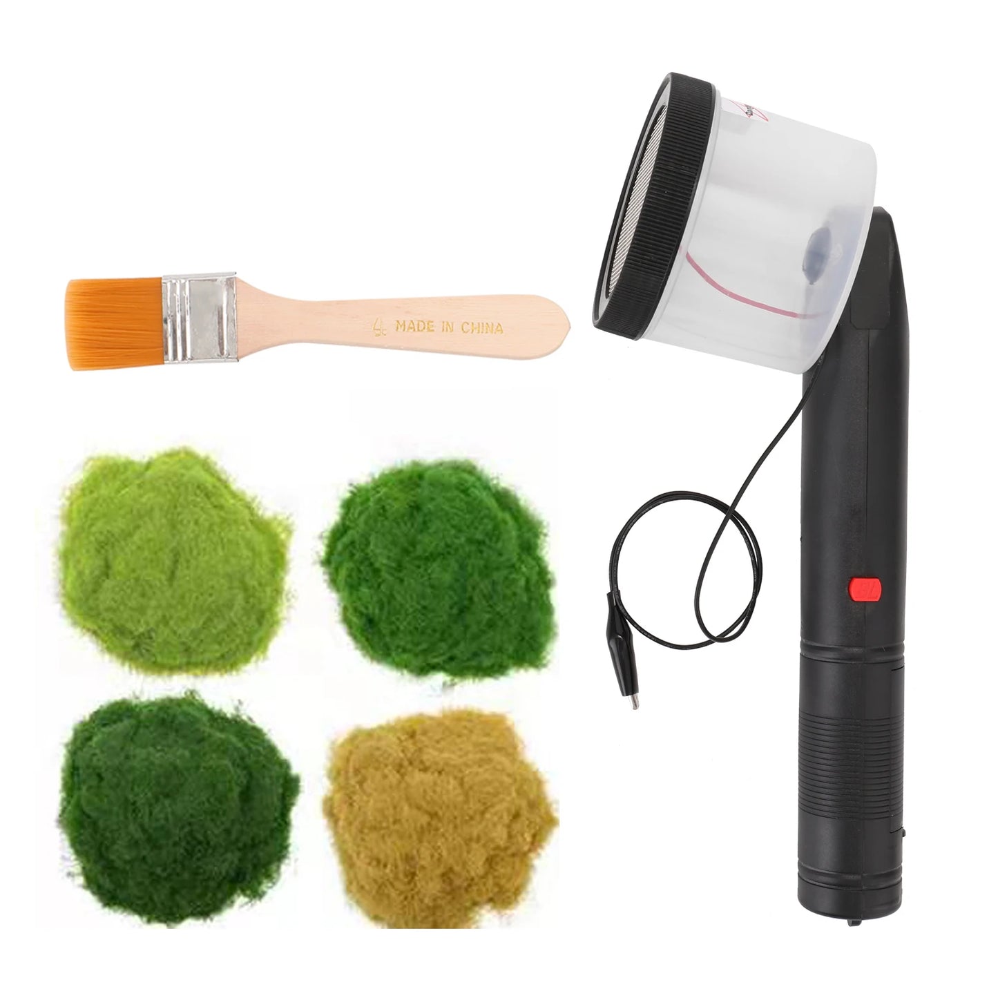 ABS Antiskid Handle Mini Static Grass Flocking Applicator 4 Colors