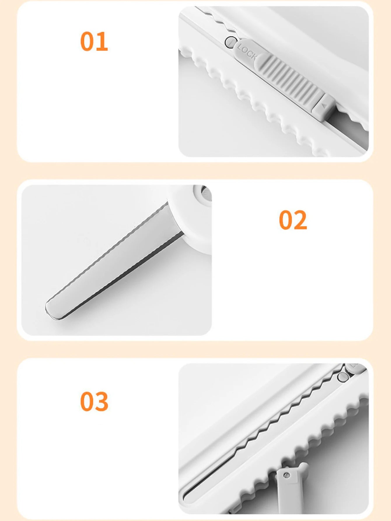 1Pc Household Multi-function Tool Knife 5 in1 With Measuring Tape Express Delivery Unboxing Knife Peaceful Pleasures Health and Wellness