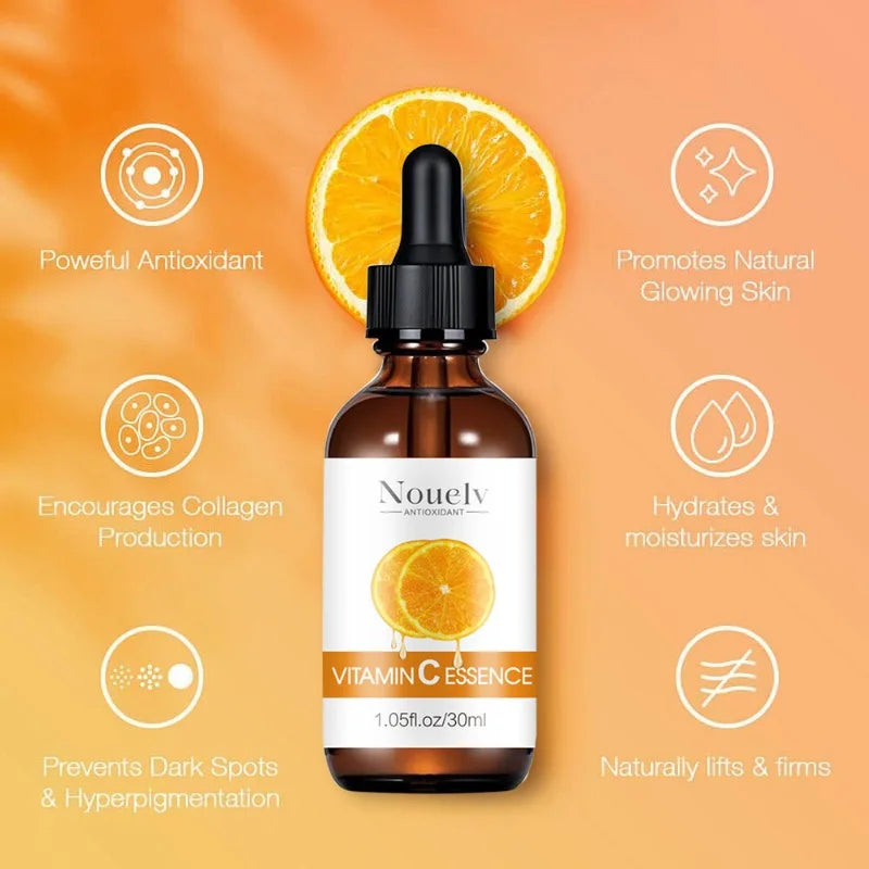 Vitamin C Facial Essence Nicotinamide Dark Skin Brighten Serum Fade Fine Lines Moisturizing Repair Dull Serum Face Skin Care Peaceful Pleasures Health and Wellness