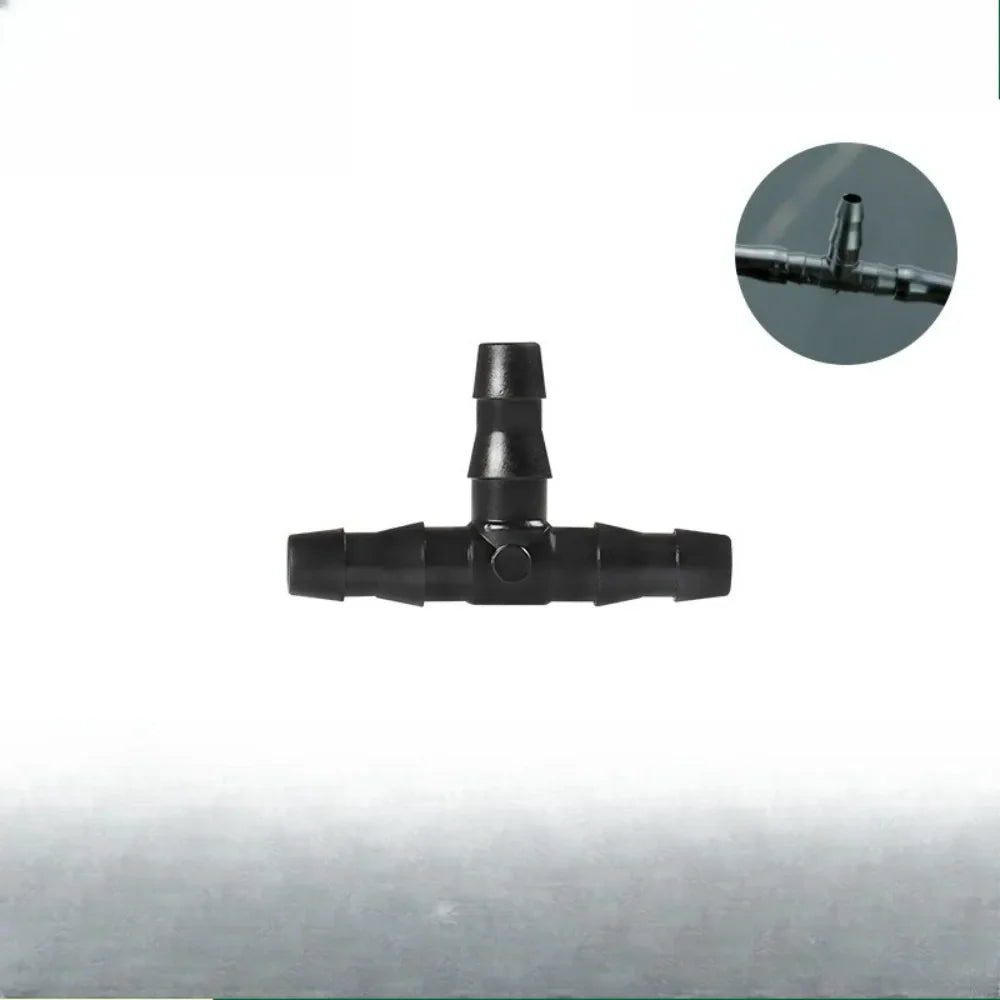 1/4" Drip Irrigation Fittings – Barbed Tees, Crosses & Plugs