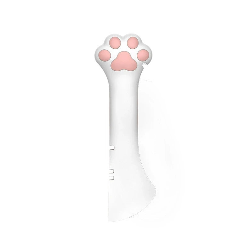 Pet Can Opener Spoon & Lid – Silicone Cat Paw Feeding Scoop
