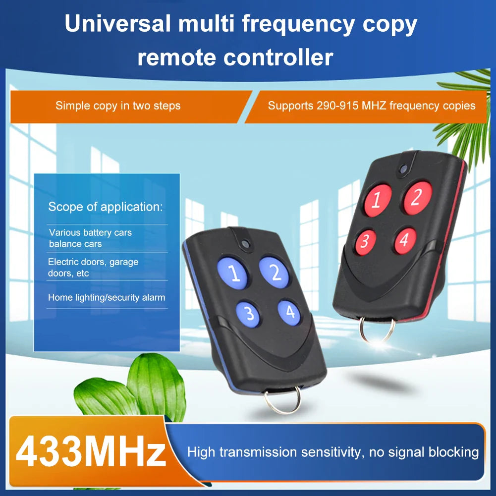 Universal Copy Remote Control 260–868MHz | 4-Channel RF Transmitter