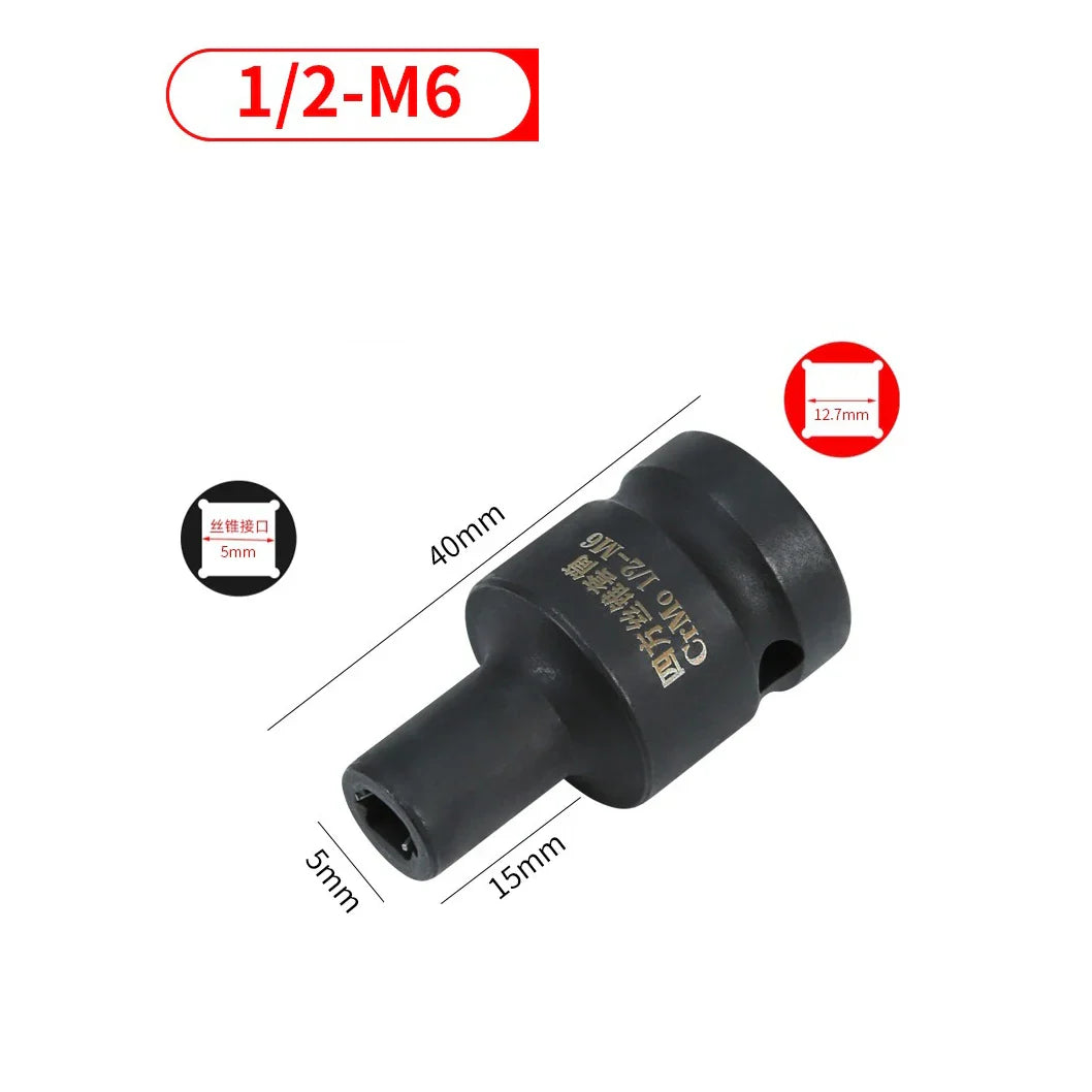 Square Tap Socket 1/2" Drive M6–M24 | Chrome Vanadium Steel