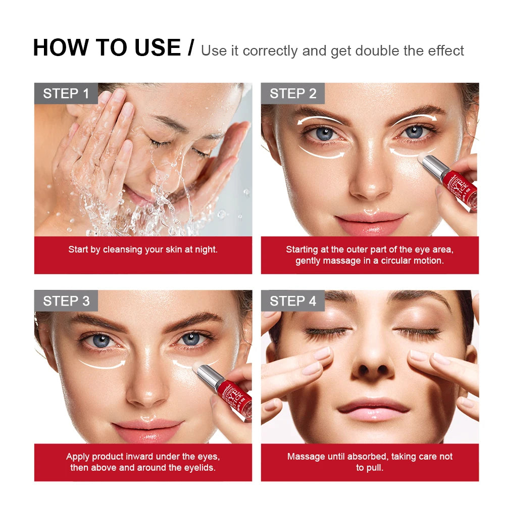 Retinol Eye Cream Lightening Dark Circles Firming Skin Instant Eye Repair Serum Stick for women Women Eyes Care Peaceful Pleasures Health and Wellness