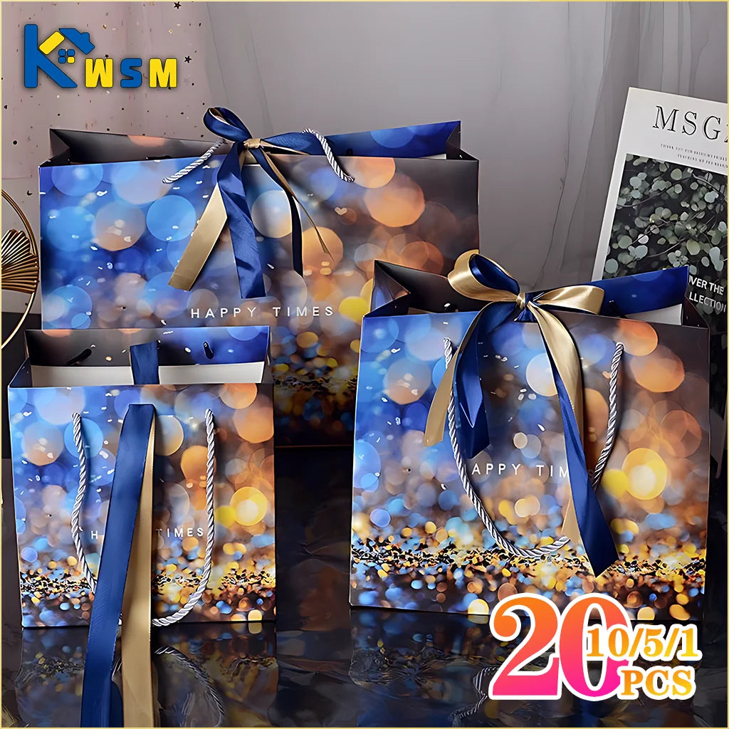 20-Pack Gift Bags – Birthday, Holiday & Party Favor Bags