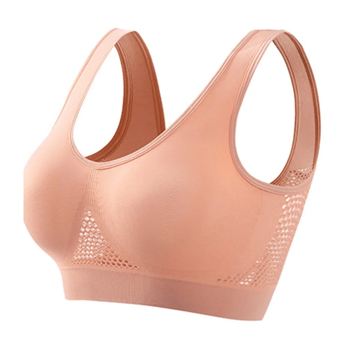 Women's Seamless Wire-Free Sports Bra – Removable Pads
