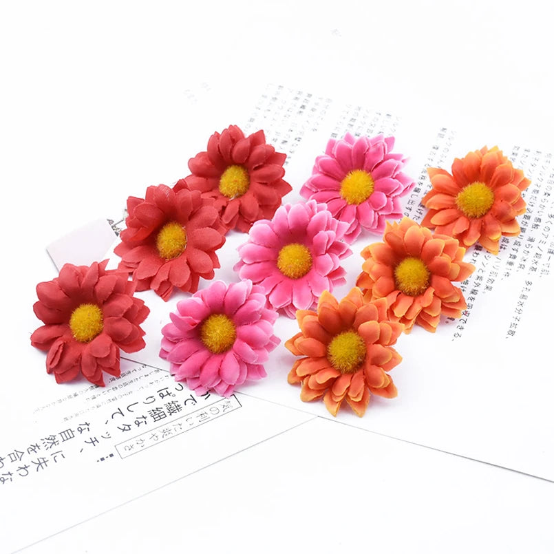 Artificial Silk Daisy Flower Heads 10/20pc | Wedding & Home Decor