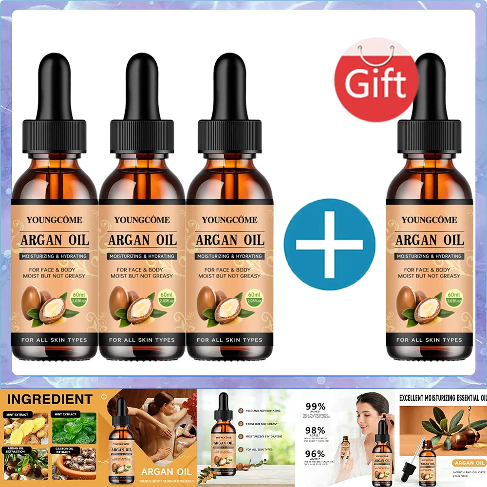 Moroccan Argan Oil Hair Serum – Frizz, Shine & Split Ends