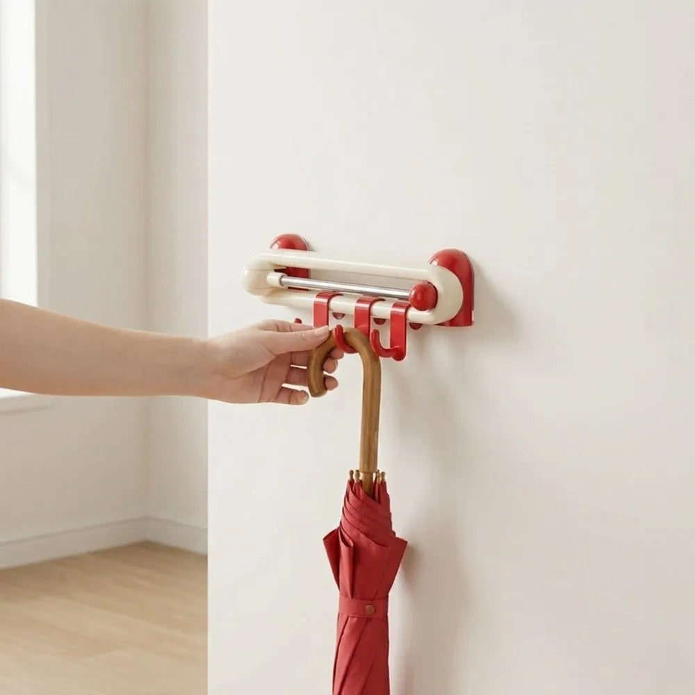 Adjustable Rotating Wall Hook – No-Drill Waterproof Storage Hook