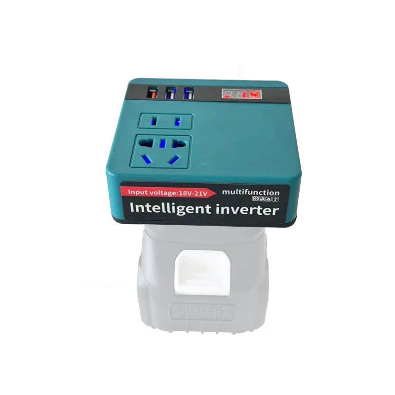 New Multi Function Lithium Battery Inverter DC 18-21V To AC 220V Outdoor Work Inverter With USB Intelligent Fast Charging Peaceful Pleasures Health and Wellness