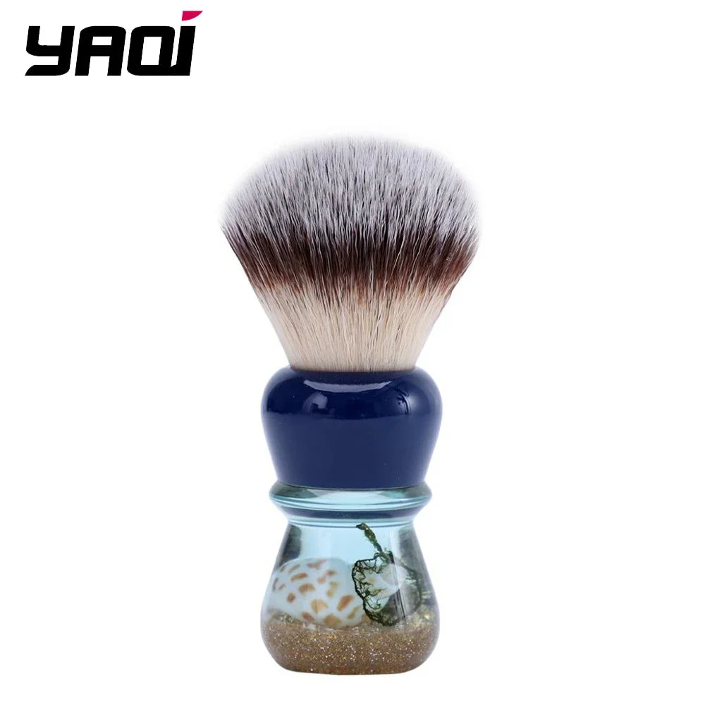 YAQI Atlantis 22MM Synthetic Hair Shaving Brush Portable Travel Cleaning Face High Quality Shaving Brush Tool For Men Peaceful Pleasures Health and Wellness R210301