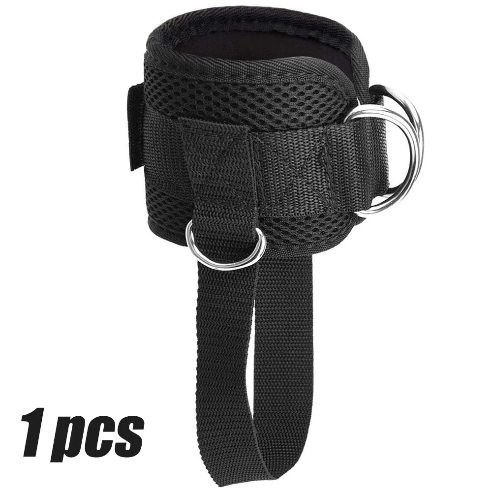 1PCS Cable Machine Ankle Strap - Adjustable Neoprene Cuff for Glutes/Legs - Gym Kickback Attachment (Men & Women) Peaceful Pleasures Health and Wellness Black-1PCS
