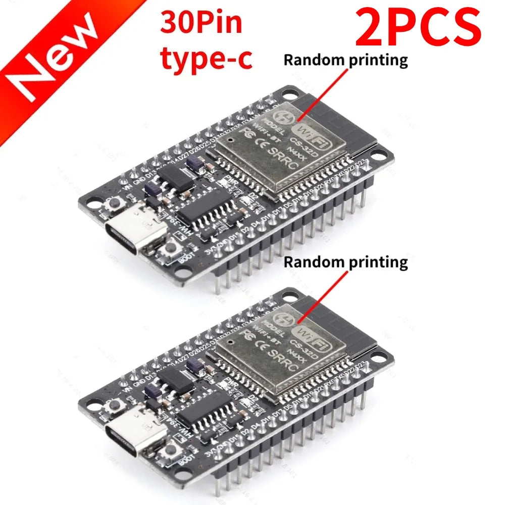 esp32 Development Board Wireless WiFi Bluetooth module Ultra-Low Power Consumption Dual Core 30Pin 32 for Smart Home ﻿ Peaceful Pleasures Health and Wellness 30Pin Type C NEW 2PC
