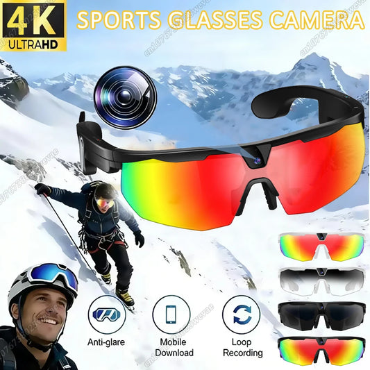 4K AI Smart Cycling Glasses | Camera, BT & AI Translation AI Smart Glasses Peaceful Pleasures Health and Wellness