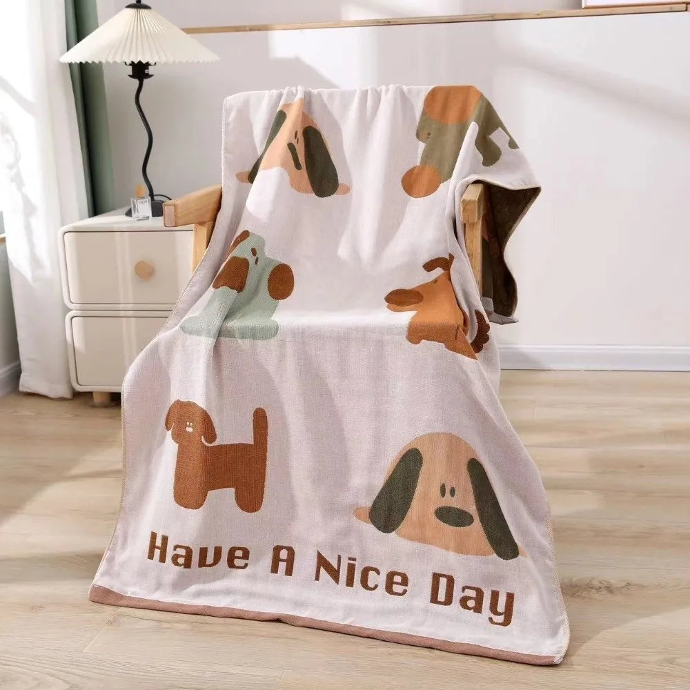 High Quality Multi Layer Bath Towel Double Sidedprinted Soft Beach Towel Multifunctional Small Blanket Universal in All Seasons Peaceful Pleasures Health and Wellness 07