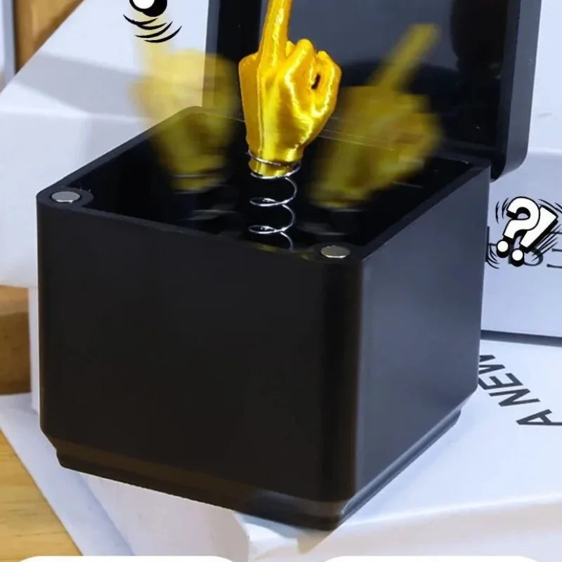 Funny Middle Finger Prank Gift Box – Novelty Desk Decor