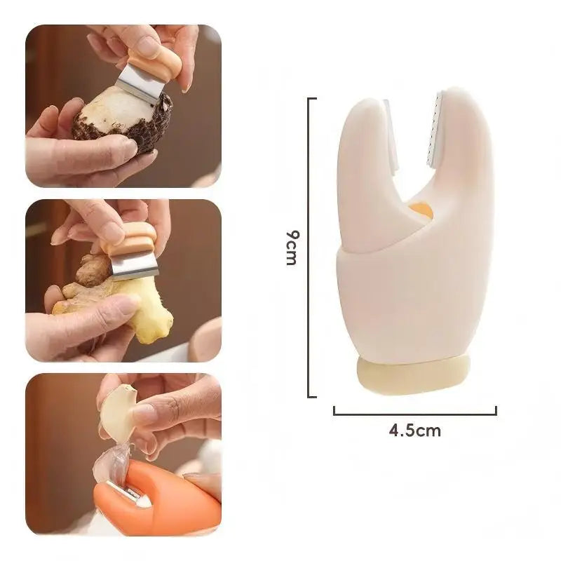 2-in-1 Garlic Peeler & Veggie Tool with Non-Slip Grip | HELTC