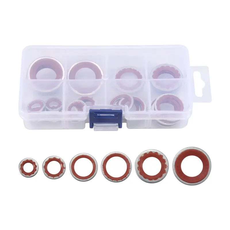 60-Pc A/C Compressor Gasket & Seal Washer Kit – 6 Sizes