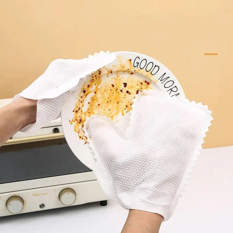 Reusable Non-Woven Fish Scale Cleaning Gloves – 10/20/30 Pack