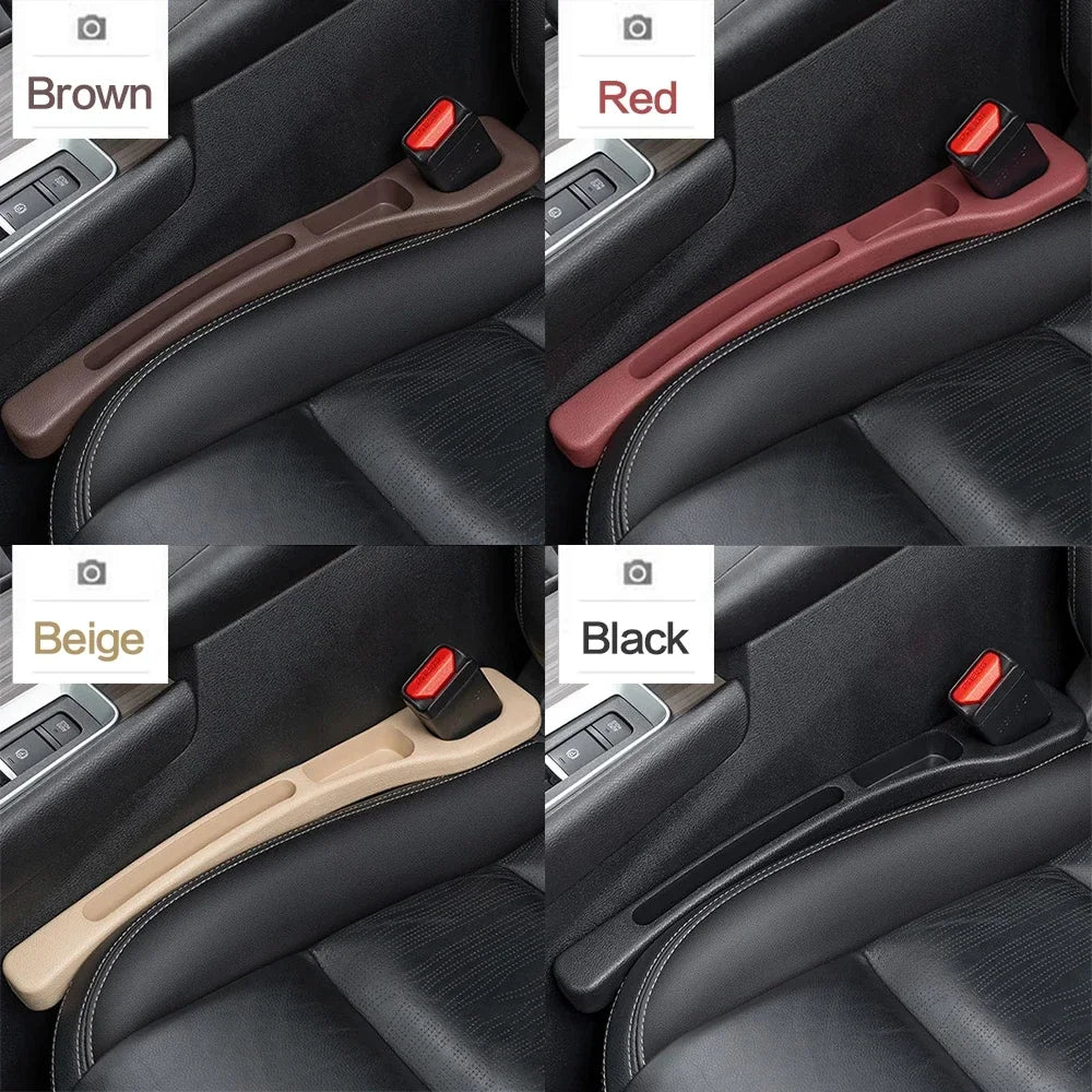 2PCS Car Seat Gap Filler Between Seats Console Organizer Seat Crevice Storage Box Bag Decoration Interior Auto Accessories Peaceful Pleasures Health and Wellness 2pair random color