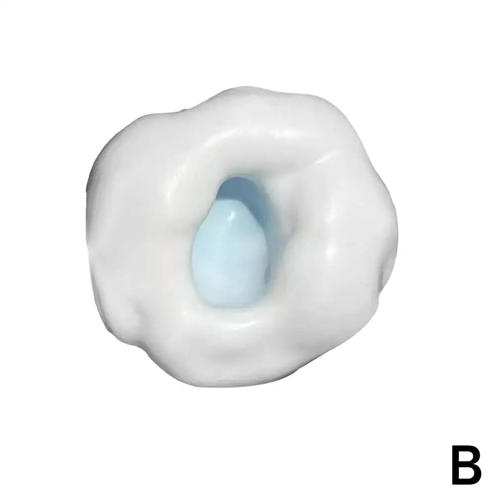 Simulated Ice Skin Handmade Ball Pinching Toy Sticky Suction Finger Stress Relieving Ball for Adults Children To Relieve Anxiety Peaceful Pleasures Health and Wellness B