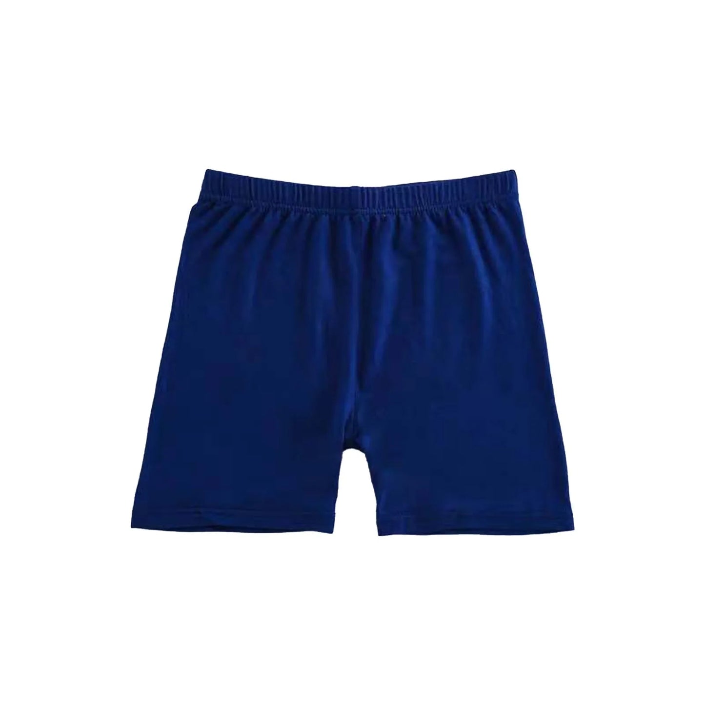 Girls Summer Safety Leggings Cycling Pants Children Anti-emptied Stretch Solid Color Mid-rise Yoga Dancing Shorts 1PC Peaceful Pleasures Health and Wellness Navy 110