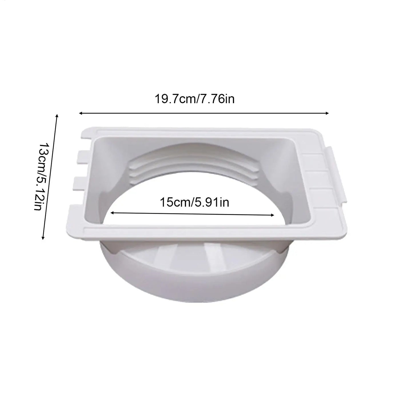 5.9 Inch Portable AC Hose Adapter Universal Vent Tube Coupler For Window Bedroom Living Room Office,Easy Install, Air-Tight Seal Peaceful Pleasures Health and Wellness
