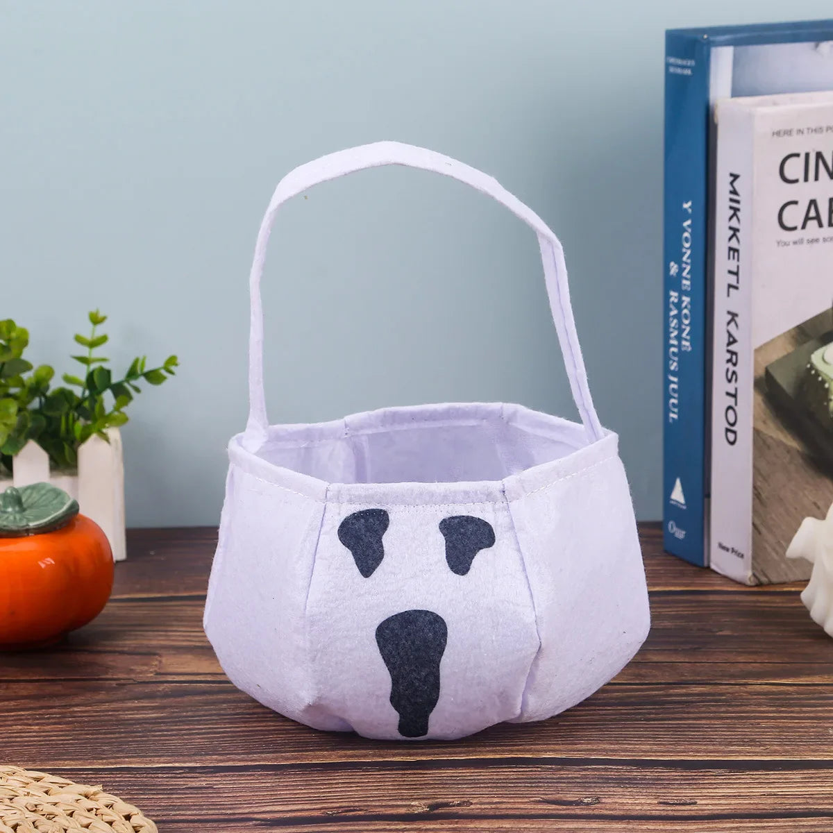 Halloween Pumpkin Candy Bucket | Kids Trick or Treat Basket