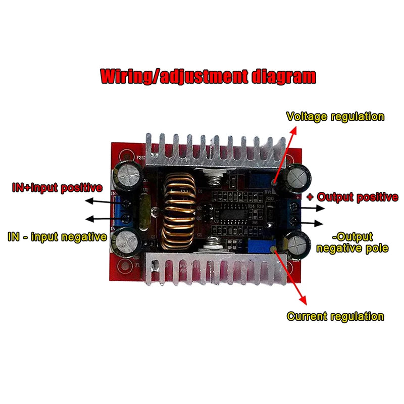 LED Driver Voltage Charger Step Up Module DC 400W 15A High-power Step-up Boost Converter Constant Current Power Supply Module Peaceful Pleasures Health and Wellness