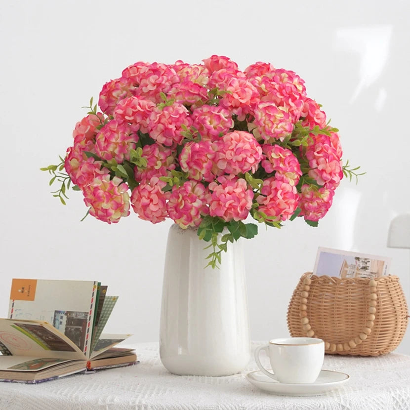 Silk Carnation Artificial Flowers 1/3PCS – Wedding & Home Decor