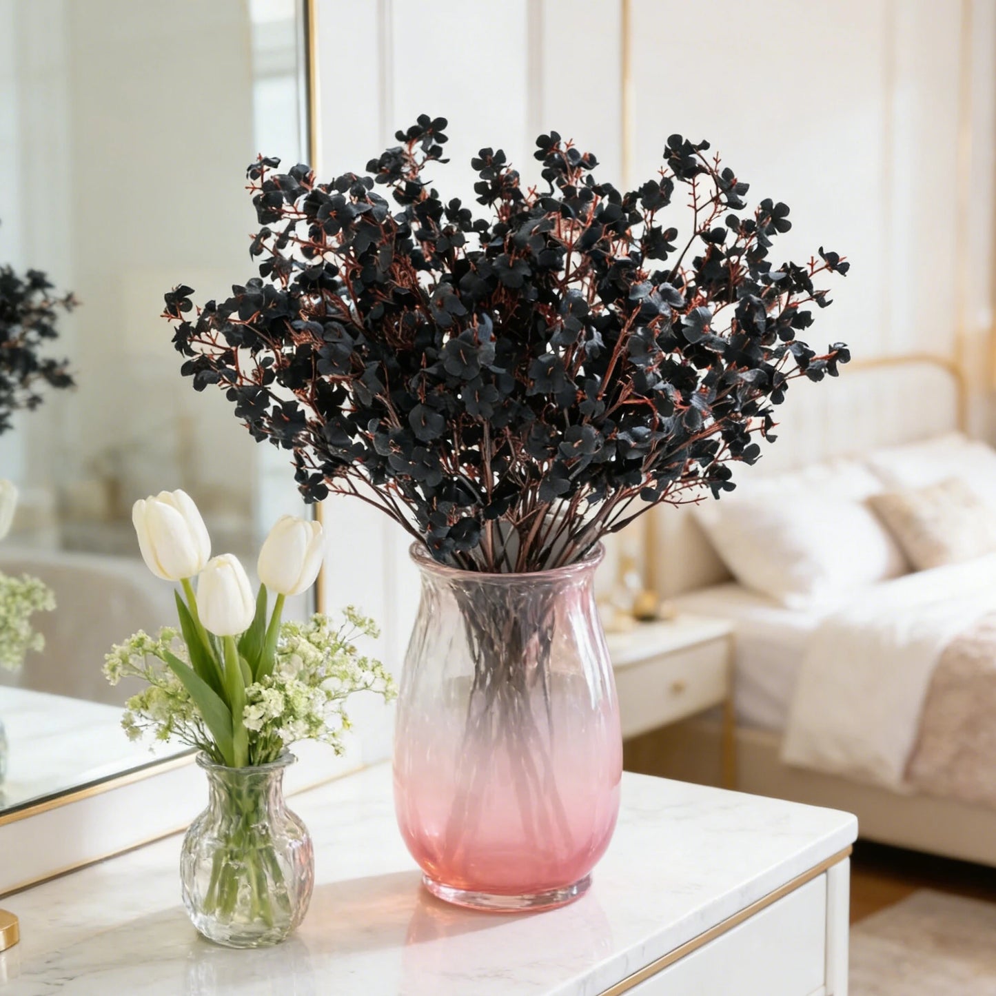 Artificial Silk Plum Blossom Bouquet | Wedding & Home Décor