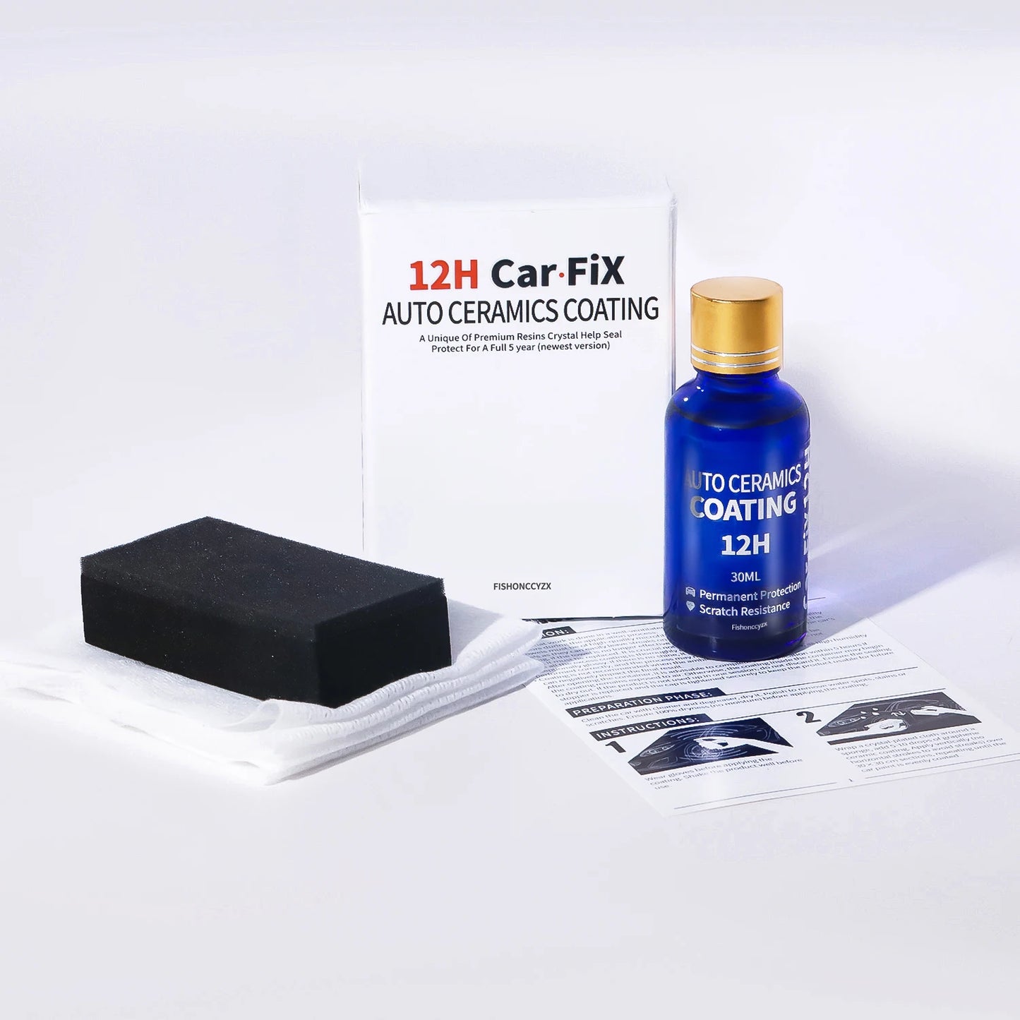 12H Ceramics for Car Polish Liquid Ceramic Coat Hydrophobic Glass Coating Paint Protective Foil Care Anti-scratch Auto Wax Peaceful Pleasures Health and Wellness
