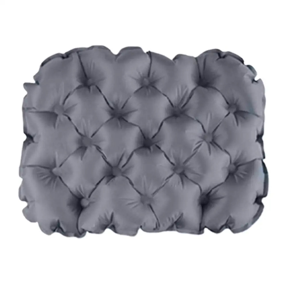 Portable Inflatable Seat Cushion for Camping & Travel Peaceful Pleasures Health and Wellness Gray