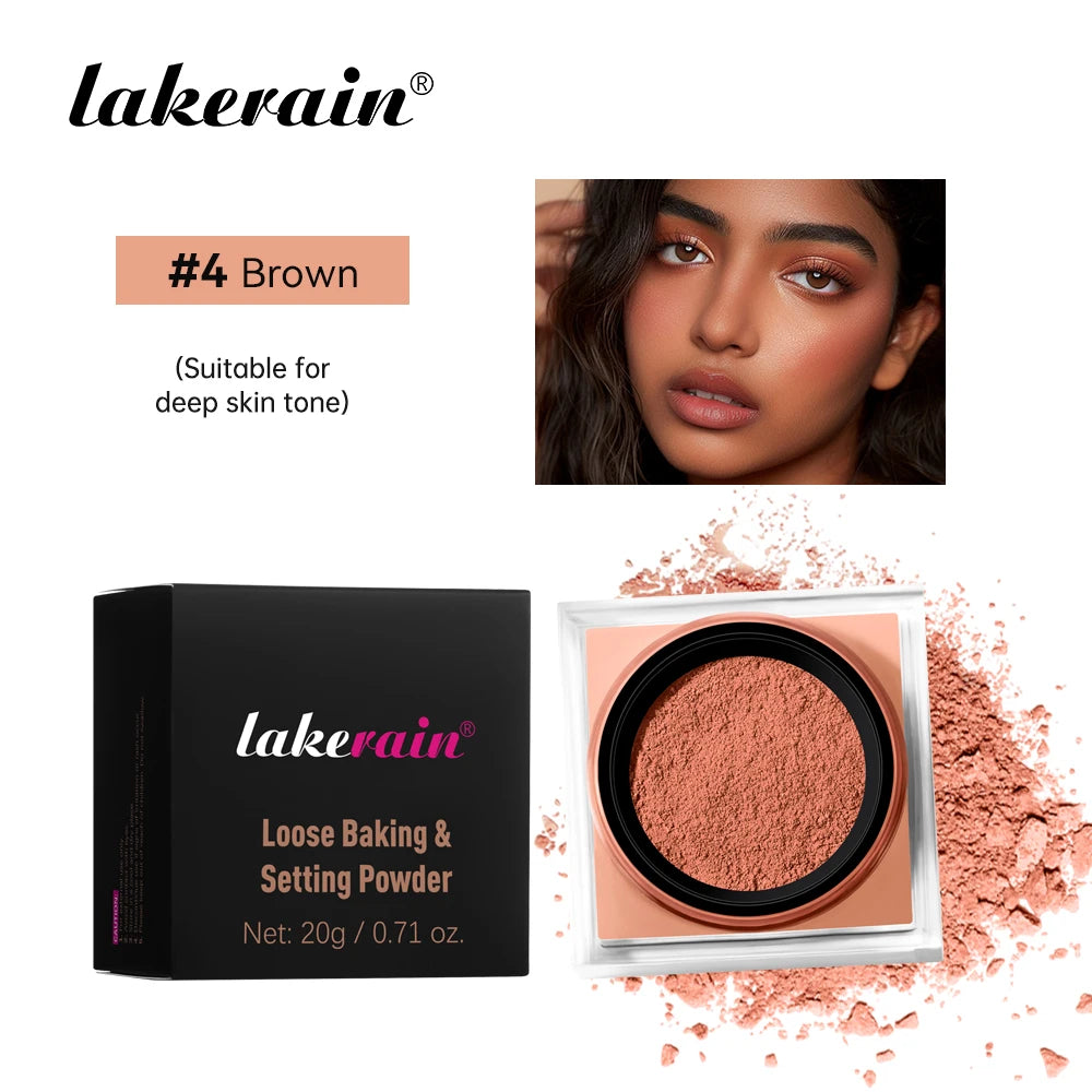 Loose Baking&Setting Powder Long Lasting Oil Control Natural Face Matte Waterproof BrighTening Loose Powder Makeup Cosmetics Peaceful Pleasures Health and Wellness 4