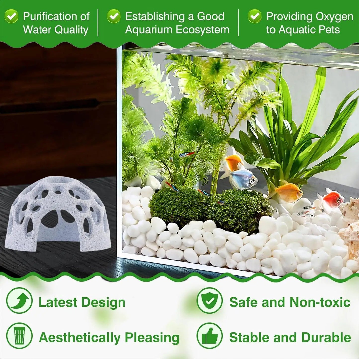 Aquarium Cave Shrimp & Fish Shelter – 3D Printed Hideout