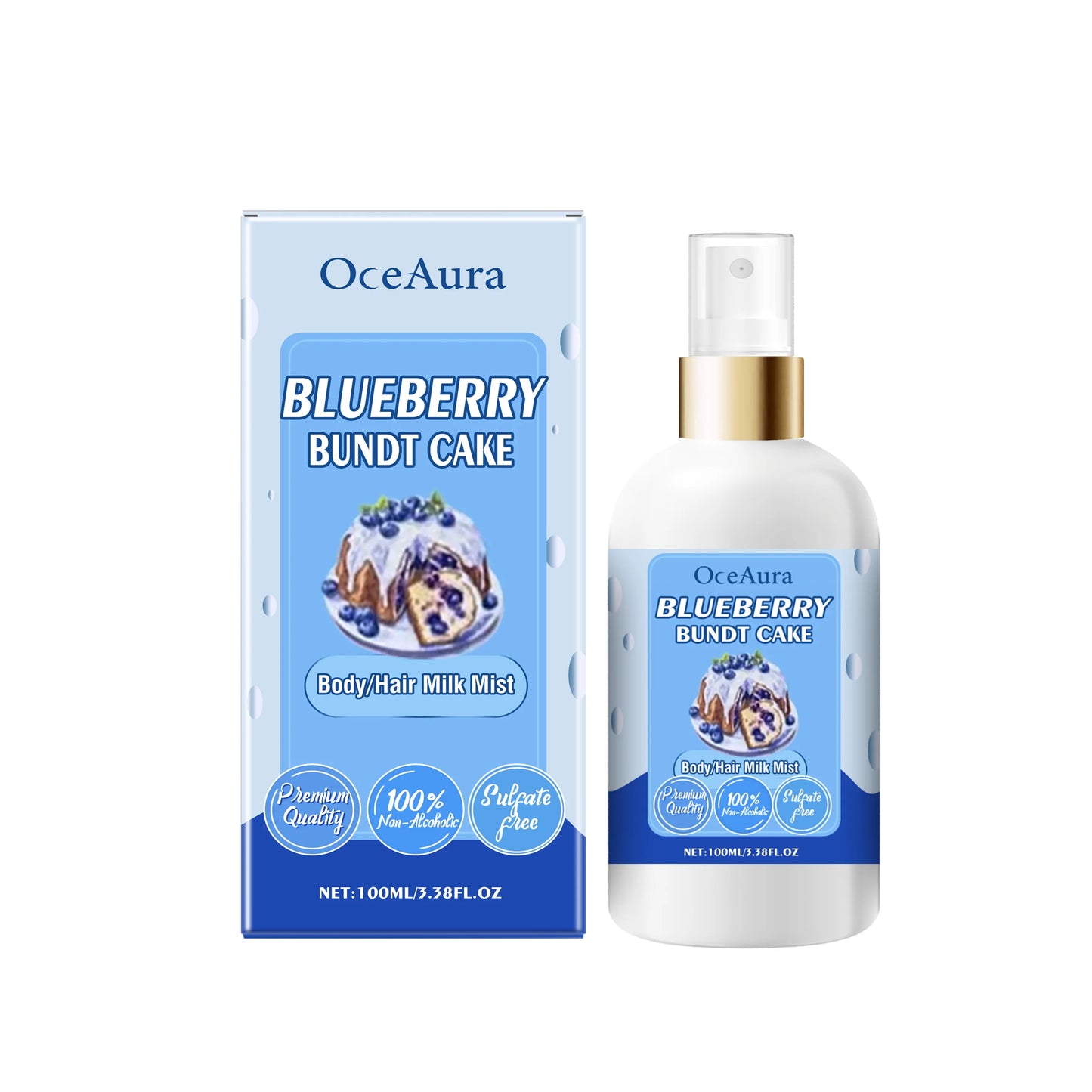 OceAura Strawberry Body Spray | Moisturizing Fragrance Mist 100ml