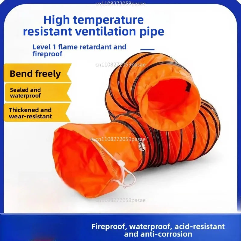 Telescopic Ventilation Duct Hose – High Temp PVC Canvas Exhaust