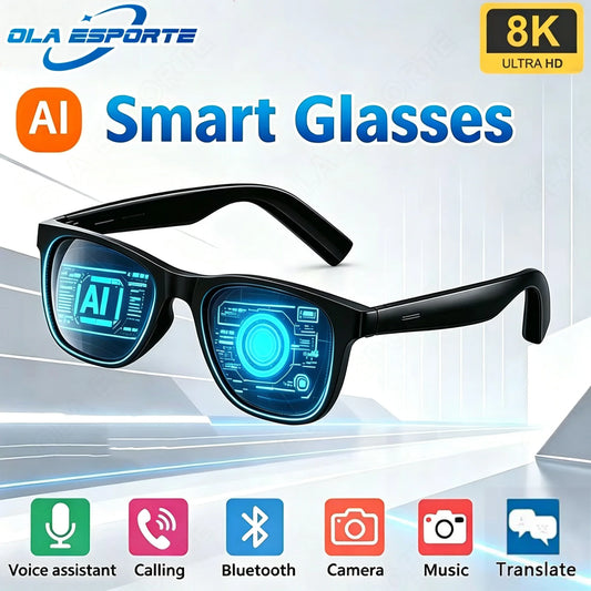 New Camera Control Smart Glasses 2025 Music Sunglasses Headphones Wireless Bluetooth Call Headset HIFI Audio glasses For Android Peaceful Pleasures Health and Wellness