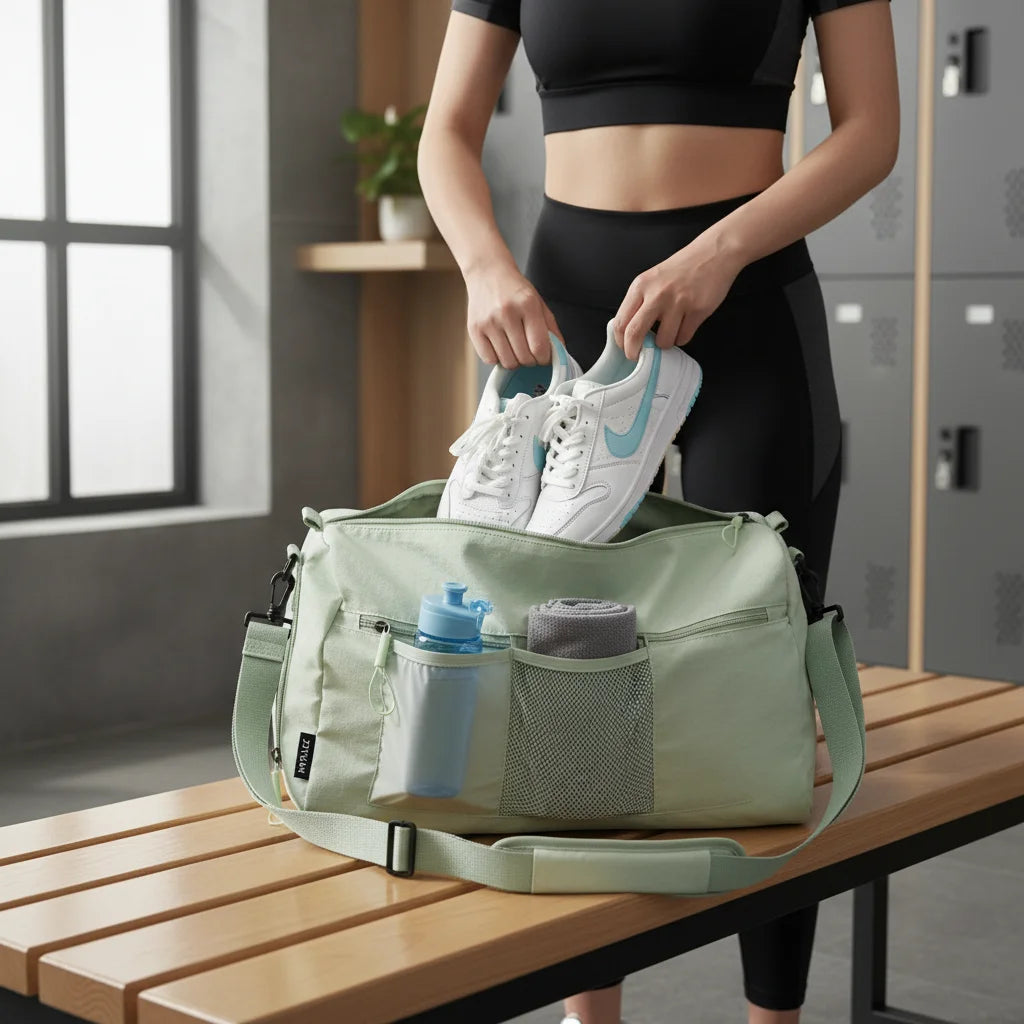 Large Capacity Gym Bag Travel Training Bag Waterproof Handheld Shoulder Bag for Fitness and Outdoor Use Peaceful Pleasures Health and Wellness