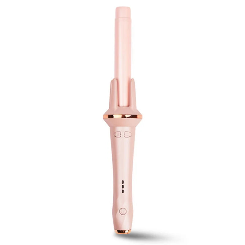 New Version Rotating Curling Iron Automatic Curling Wand For Waves Best Selling Rotation Hair Curler Portable Hair Curler Peaceful Pleasures Health and Wellness Pink 100V-240V EU Plug