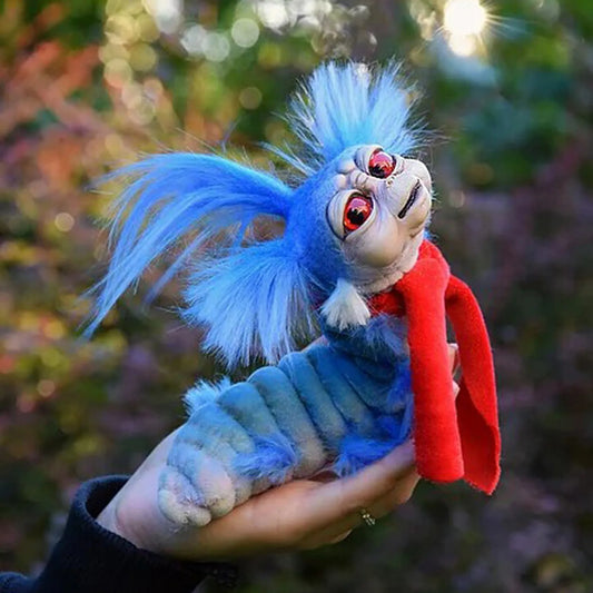 Funny Toy Worm From Labyrinths Handmade Worm Stuffed Toy Funny Present Plush Doll Fitget Toys Decoration Artwork For Home Peaceful Pleasures Health and Wellness