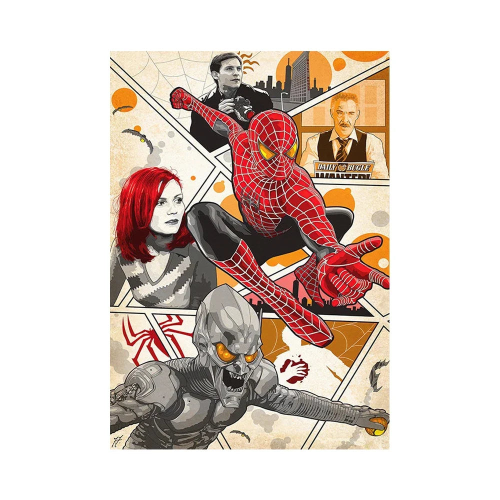 Spiderman No Way Home Movie Poster And Print Superhero Canvas Painting Wall Art Living Room Home Decoration Gift Peaceful Pleasures Health and Wellness 7 20x30cm